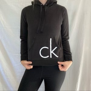Calvin Klein Black and White Logo Hoodie